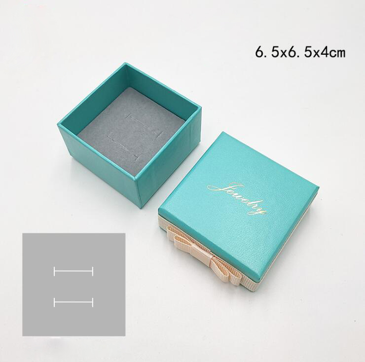 Super Quality Fashion Jewelry Boxes Packaging Set For Charms Necklaces Earrings Sier Rings Original Blue Box Womens Gift Bags Free shipping