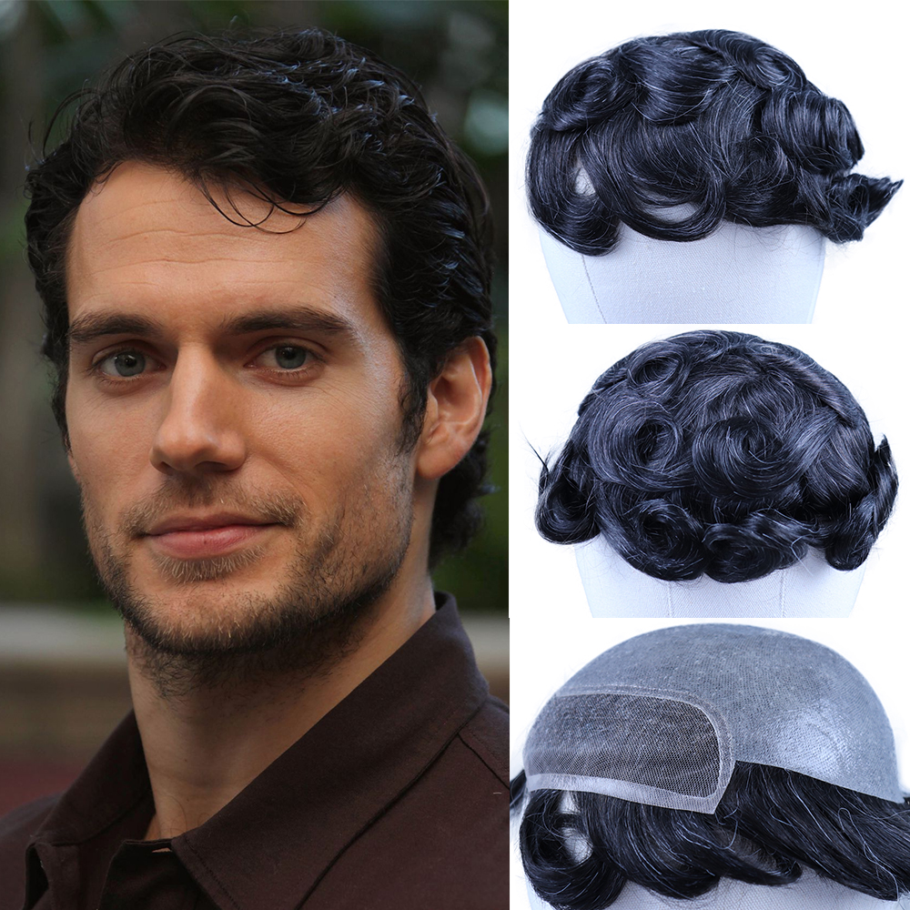 Mixed Grey Human Hair Toupee for Men 8x10 Mini Lace with PU Remy Hair Replacement System Hairpieces Men's Toupee, Black
Mixed Grey Human Hair Toupee for Men 8x10 Mini Lace with PU Remy Hair Replacement System Hairpieces Men's Toupee, Black