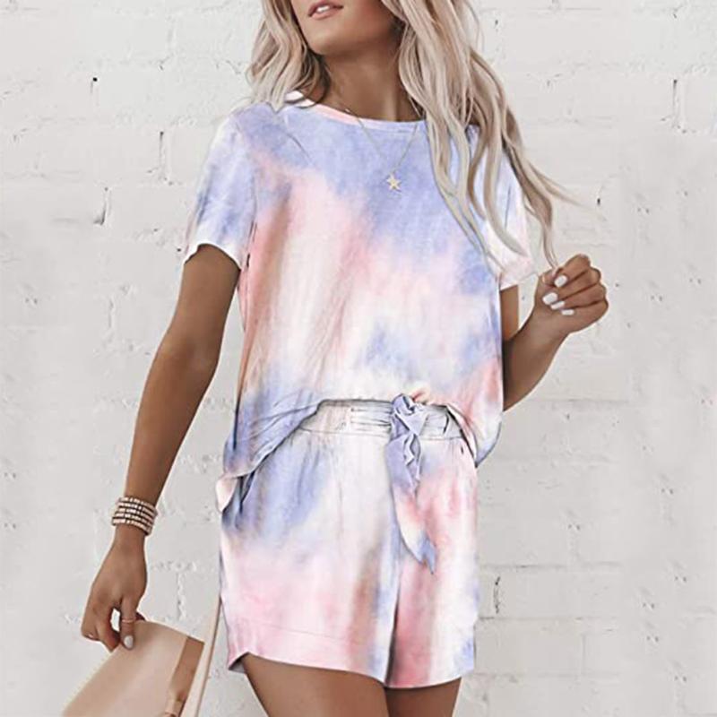 Women' Gradient Tracksuits Crewneck Short Sleeve Two Pieces Short Women' Set Conjunto Moletom Tie Dye Feminino #3, Green
Women' Gradient Tracksuits Crewneck Short Sleeve Two Pieces Short Women' Set Conjunto Moletom Tie Dye Feminino #3, Green