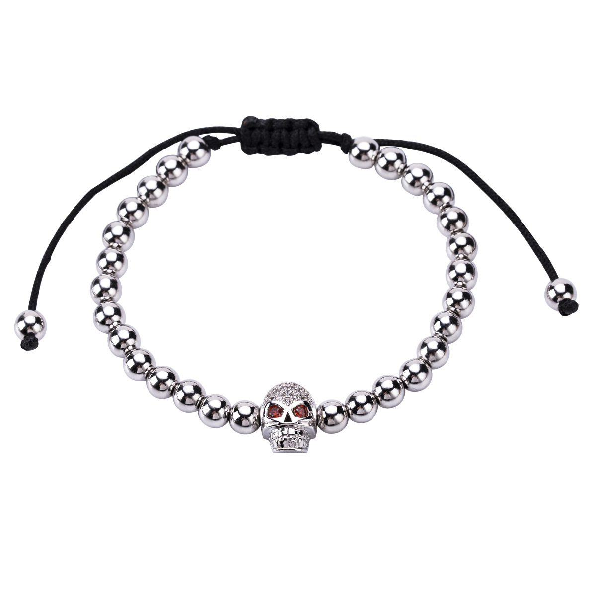 Fashion bracelet multi-layer copper gold-plated zircon micro-inlaid exaggerated skull weaving
Fashion bracelet multi-layer copper gold-plated zircon micro-inlaid exaggerated skull weaving