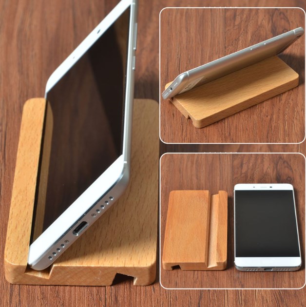 Wooden Phone Universal Holder for Mobile Phone Bracket For Tablet Stand Desk Phone Support