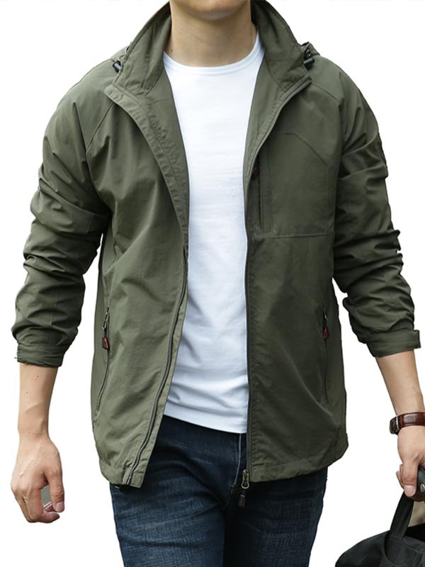 Men's Spring and Autumn Thin Hiking Jacket Waterproof Breathable Outdoor Sports Removable Cap Windproof Windbreaker Coats, Cc341 khaki
Men's Spring and Autumn Thin Hiking Jacket Waterproof Breathable Outdoor Sports Removable Cap Windproof Windbreaker Coats, Cc341 khaki