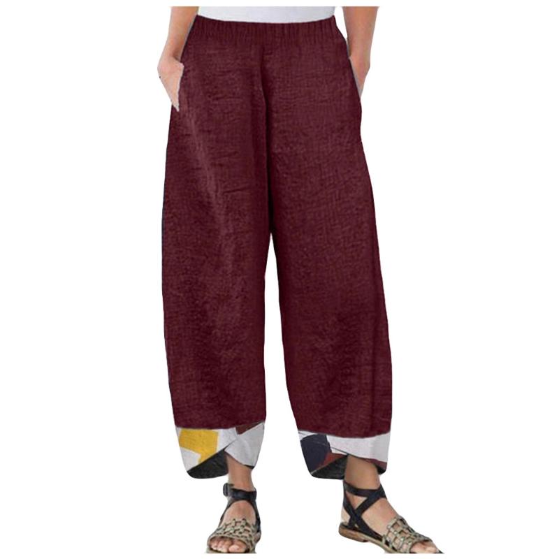 Cotton Linen Wide Leg Pants Loose Printed Irregular Elastic Waist Casual Woman Pant Streetwear Fashion Trousers Mujer Pantalones, Black
Cotton Linen Wide Leg Pants Loose Printed Irregular Elastic Waist Casual Woman Pant Streetwear Fashion Trousers Mujer Pantalones, Black