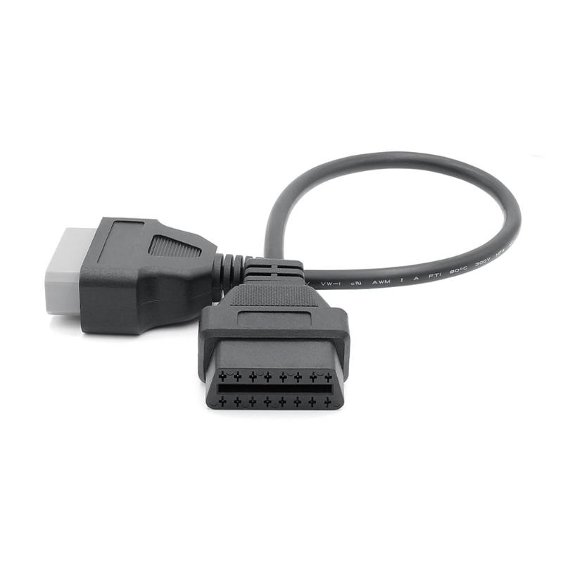 For 14 Pin OBD2 Cable Adapter to OBD OBDII 16 Pin Female Diagnostic Cable Connector for 14Pin Adapter ODB2
For 14 Pin OBD2 Cable Adapter to OBD OBDII 16 Pin Female Diagnostic Cable Connector for 14Pin Adapter ODB2