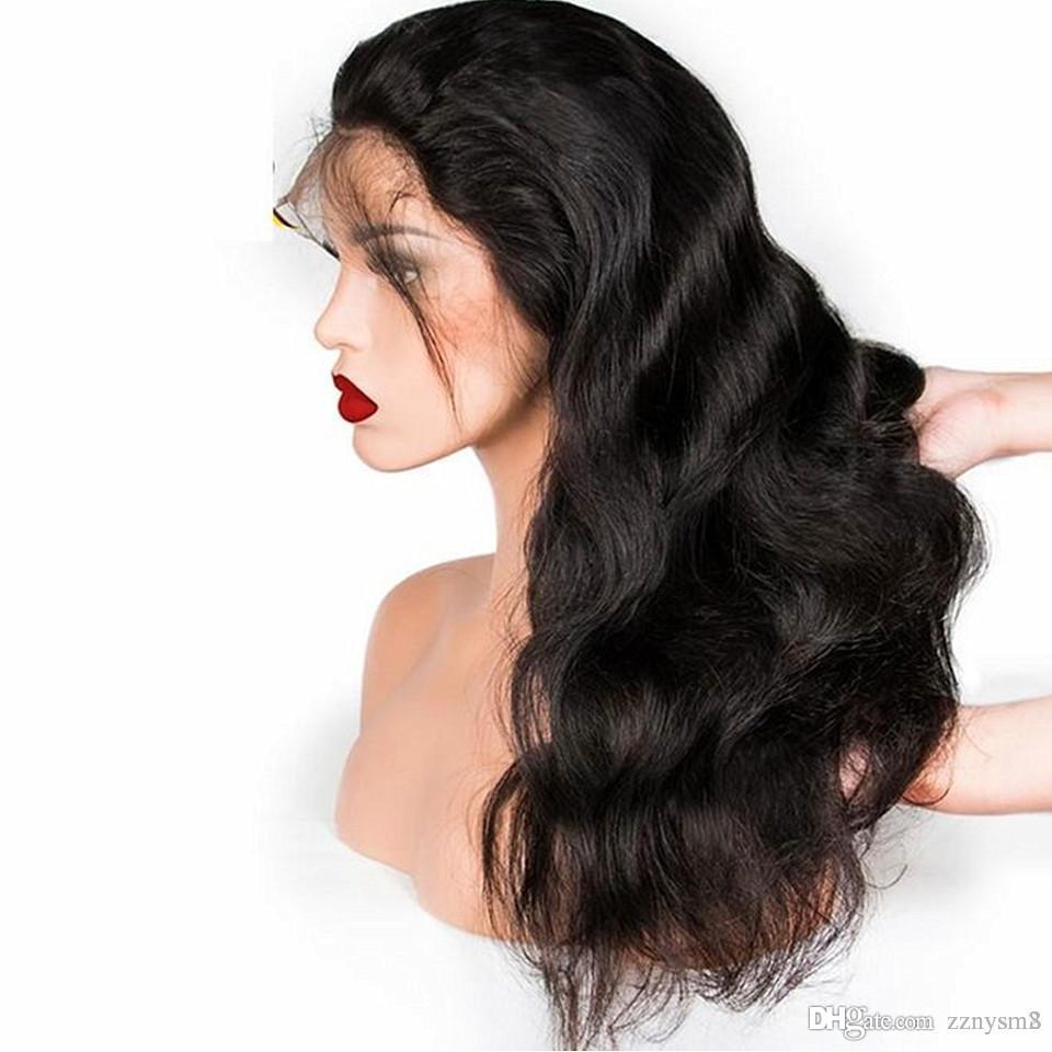 Malaysian Body Wave HD Transparent Lace Frontal Wigs Human Hair Wigs For Black Women 13X6 Lace Front Wig Pre Plucked Remy Hair6254