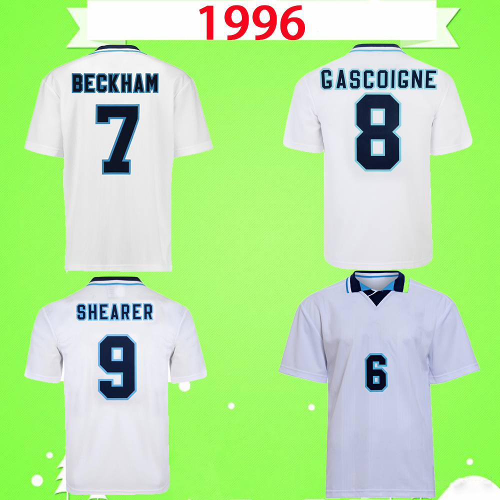 Retro 1996 soccer jerseys home white vintage football shirts COLE BECKHAM OWEN SINCLAIR HESKEY SCHOLES SHERINGHAM GASCOIGNE
Retro 1996 soccer jerseys home white vintage football shirts COLE BECKHAM OWEN SINCLAIR HESKEY SCHOLES SHERINGHAM GASCOIGNE
