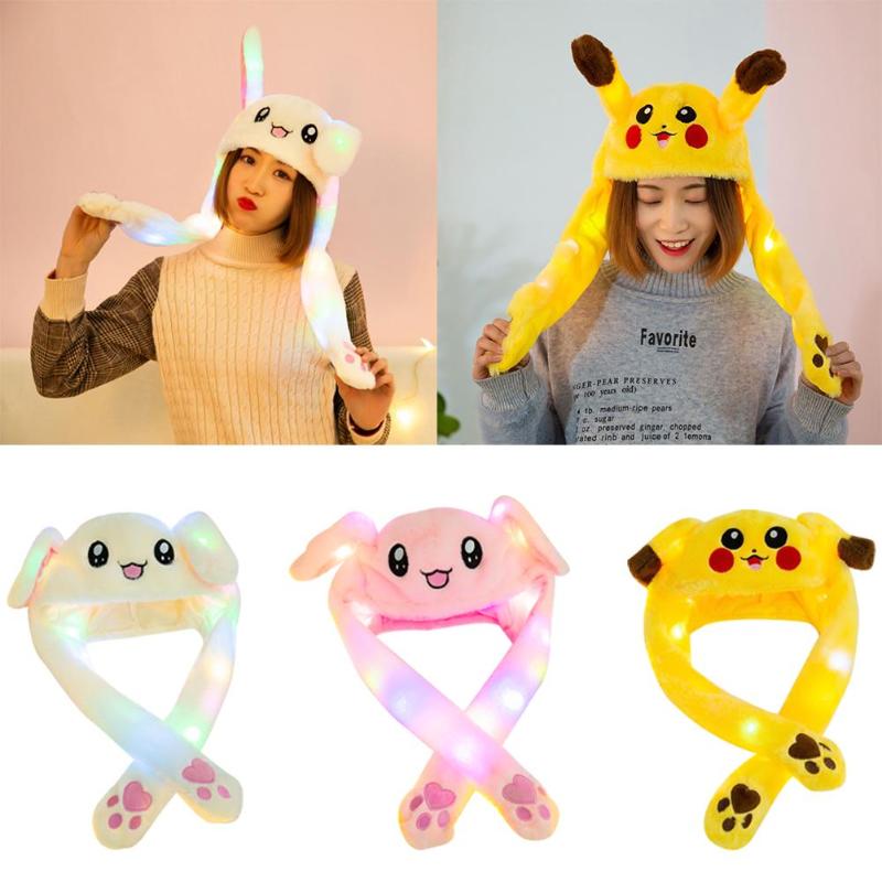 Lovely Luminous/no light Kids Plush Hat Funny Play Toy Cap Up Down Moving Ears Airbag Toy Hat Birthday Gift for Girls, No light 02
Lovely Luminous/no light Kids Plush Hat Funny Play Toy Cap Up Down Moving Ears Airbag Toy Hat Birthday Gift for Girls, No light 02