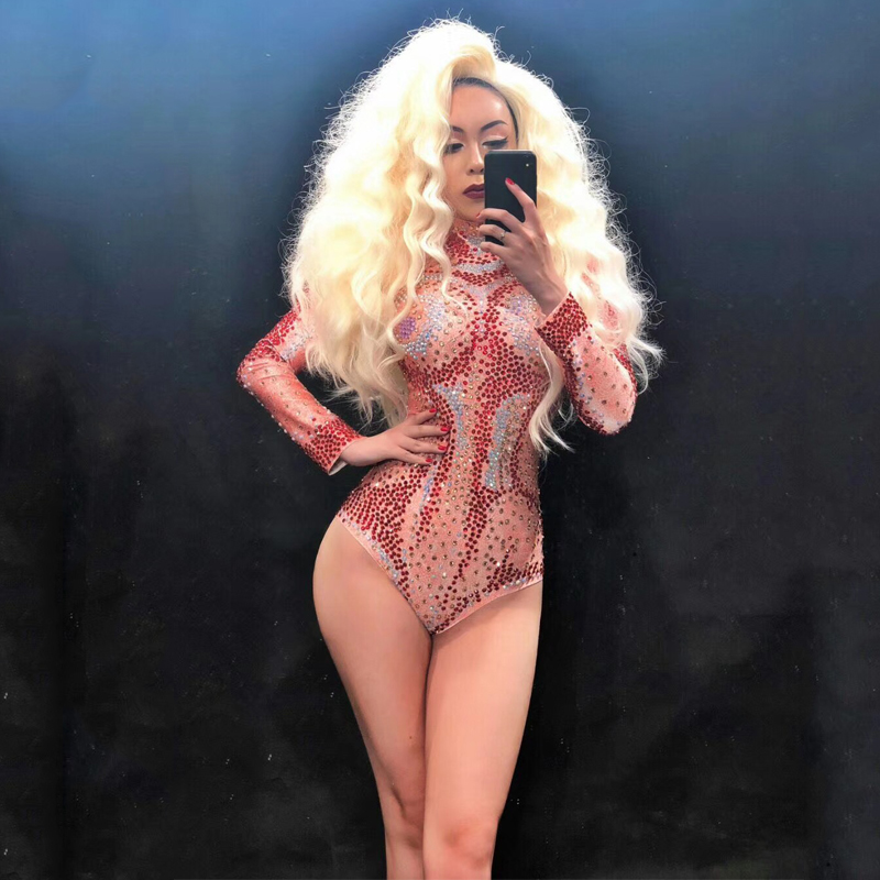 Red Full Diamond Jumpsuit Women Stage Show Dress Sexy Bodysuit Party Wears Outfit Singer Performance Prom Clothe Siamese DT297, As picture
Red Full Diamond Jumpsuit Women Stage Show Dress Sexy Bodysuit Party Wears Outfit Singer Performance Prom Clothe Siamese DT297, As picture