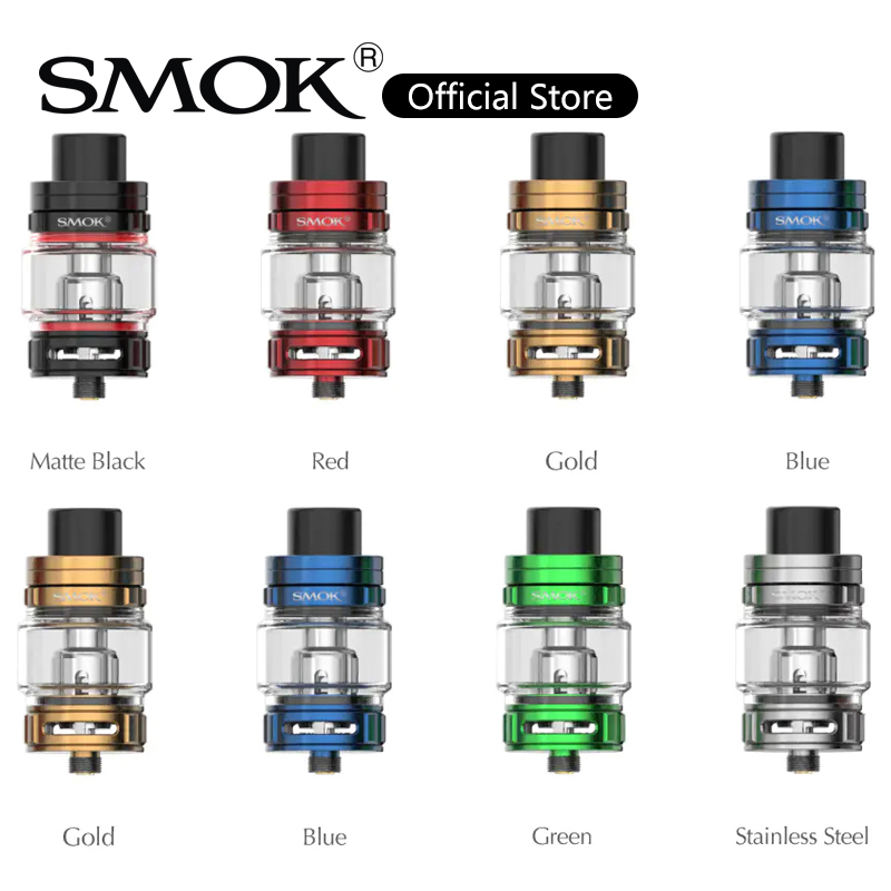 

SMOK TFV9 Sub ohm Tank 6.5ml Atomizer with 0.15ohm V9 Meshed Coil Sliding Top Fill System For Massive Vapor 100% Original