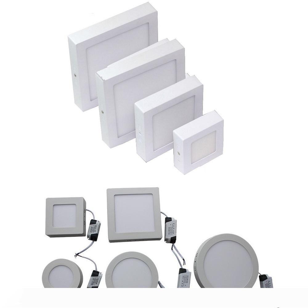 AC 85-265V 9W 15W 25W Surface mounted led downlight Dimmable led panel light SMD2835 Ultra thin circle ceiling Down lamp kitchen Bathroom