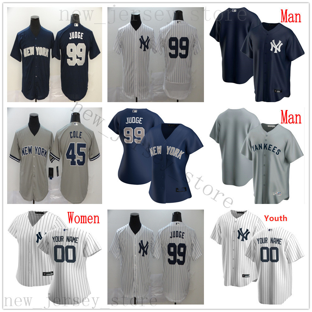 

Custom 2020 Baseball 54 Aroldis Chapman Jersey 41 Miguel Andujar 19 Masahiro Tanaka Aaron Hicks Babe Ruth Men Kids Women Stitched Jerseys, 2020 kids only s-xl