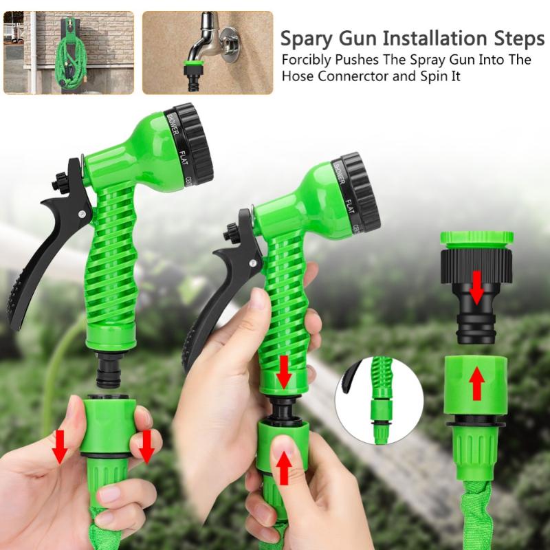 Magic Garden Water Hose Flexible Hose Expandable Garden Reels Tube Car Watering Connector Irrigation With Spray Gun
