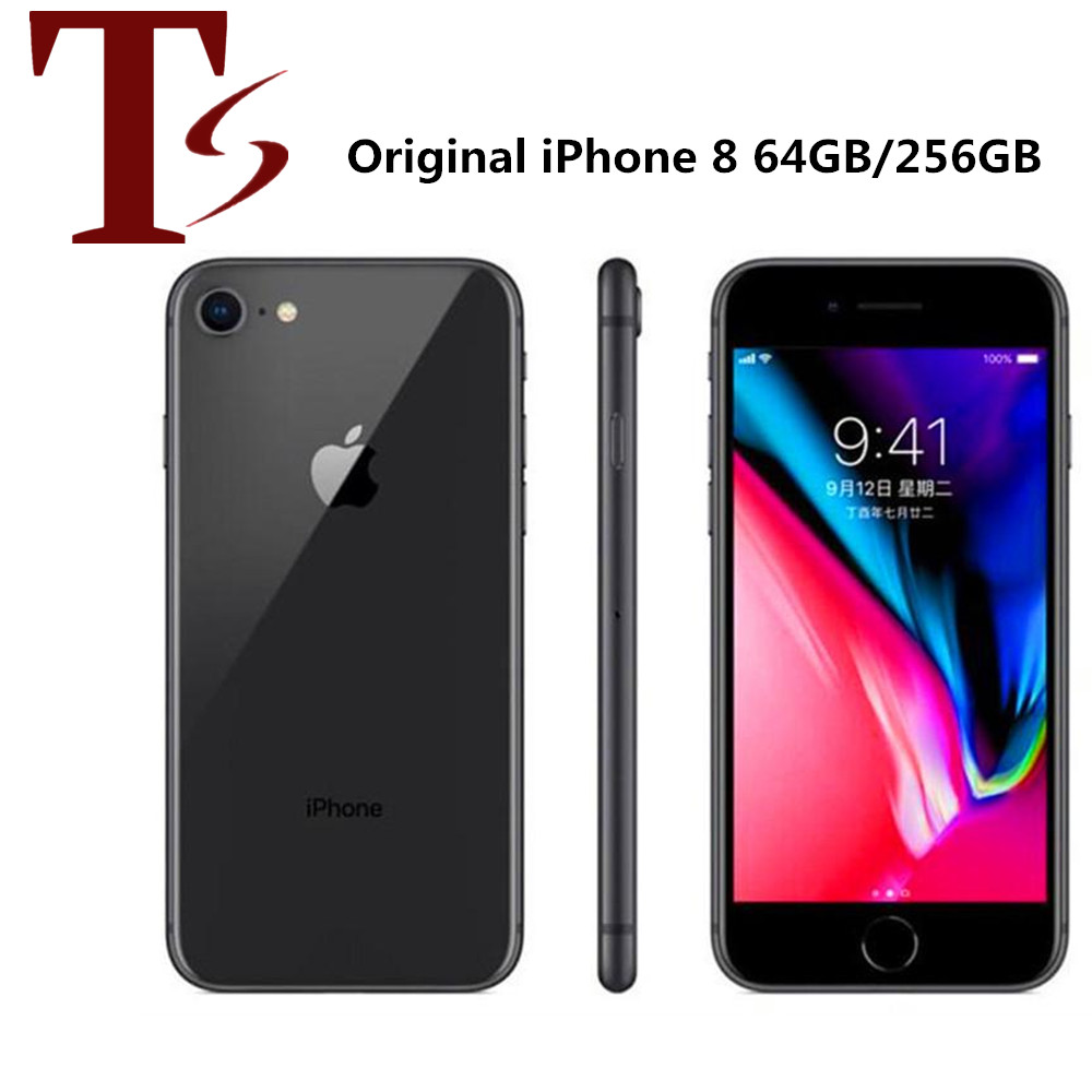 

Refurbished Original Apple iPhone 8 4.7 inch Fingerprint iOS A11 Hexa Core 2GB RAM 64/256GB ROM 12MP Unlocked 4G LTE Smart Phone, Gold