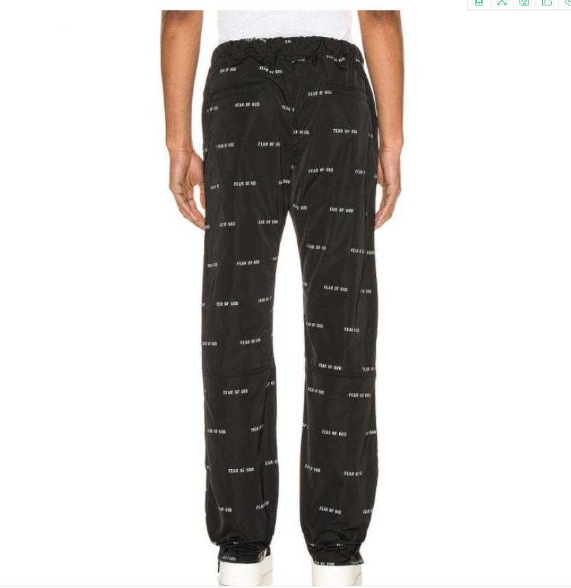 Summer thin print casual pants simple and comfortable high waist elastic strap ankle pants