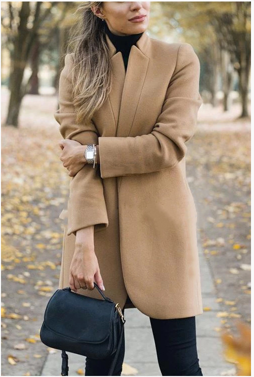 2020 Hot elegant Long Women's coat lapel belted Jackets solid color coats Female Outerwear Woolen Long Coat Plus Size Cardigan
2020 Hot elegant Long Women's coat lapel belted Jackets solid color coats Female Outerwear Woolen Long Coat Plus Size Cardigan