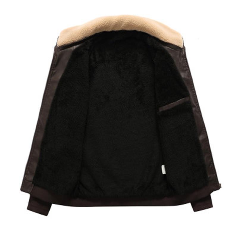 Man Casual PU Leather Jackets Fashion Trend Wash With Pocket Outerwear Designer New Male Fur Collar Long Sleeve Slim Zipper Jackets Coat
Man Casual PU Leather Jackets Fashion Trend Wash With Pocket Outerwear Designer New Male Fur Collar Long Sleeve Slim Zipper Jackets Coat