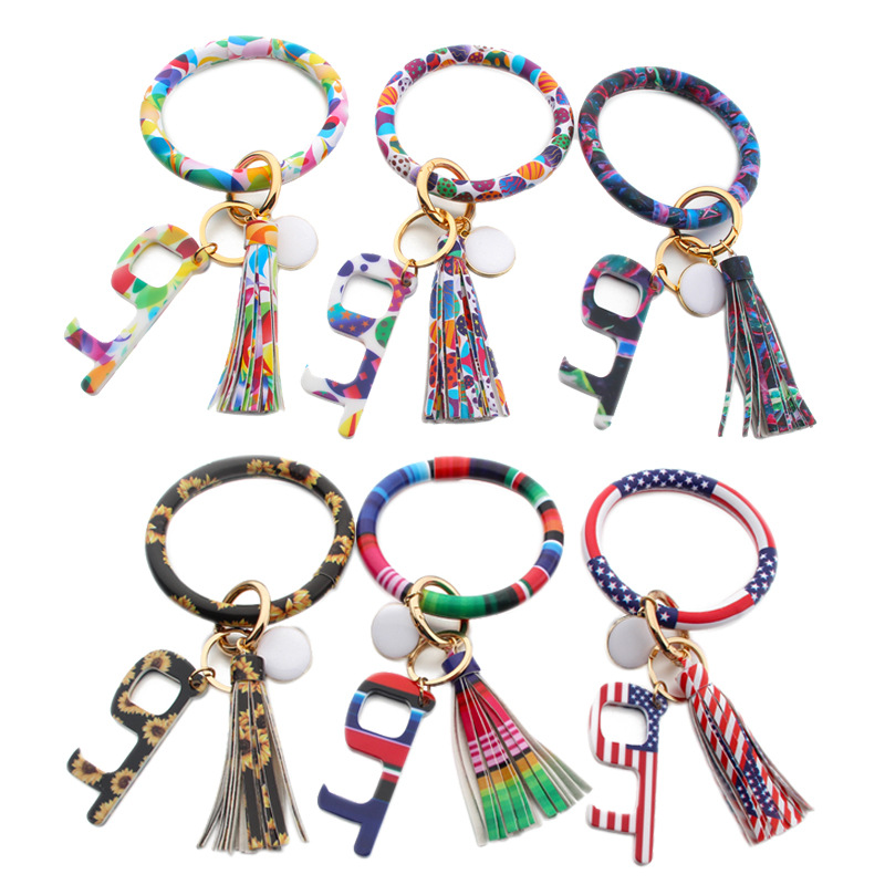 Wholesale new bracelet epidemic key fob PU leather bracelet no contact acrylic key fob opener Press Elevator Tool
Wholesale new bracelet epidemic key fob PU leather bracelet no contact acrylic key fob opener Press Elevator Tool