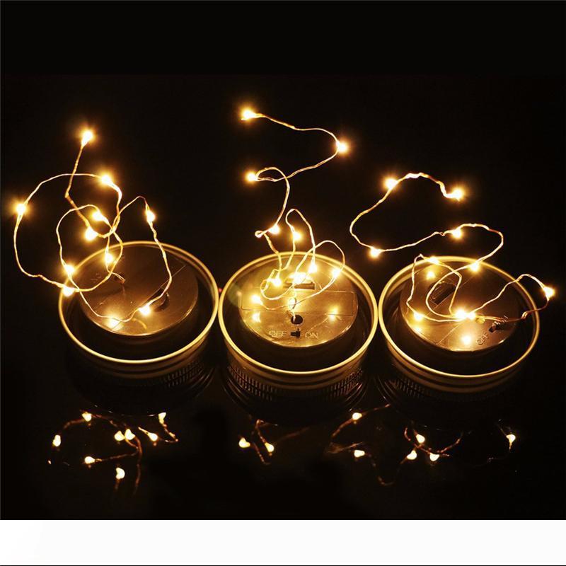 String lights LED Fairy Light Solar For Mason Jar Lid Insert Color Changing Garden Decor patio lights lamparas
String lights LED Fairy Light Solar For Mason Jar Lid Insert Color Changing Garden Decor patio lights lamparas