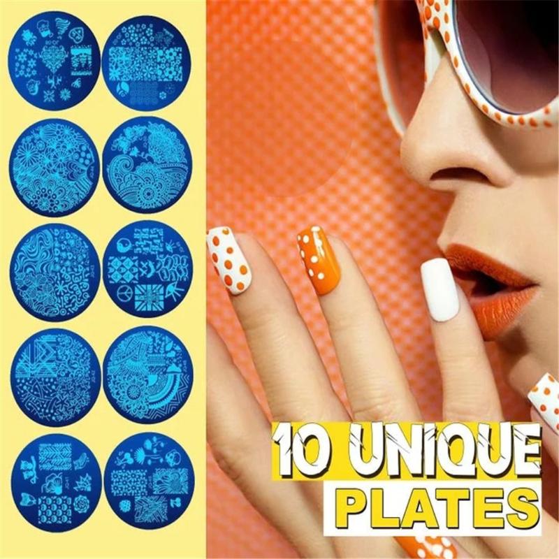 Templates Nail Stamp Nail Transfer Template Classic Round Steel Plate Transfer Mold + Seal Class Stamping Plates
Templates Nail Stamp Nail Transfer Template Classic Round Steel Plate Transfer Mold + Seal Class Stamping Plates