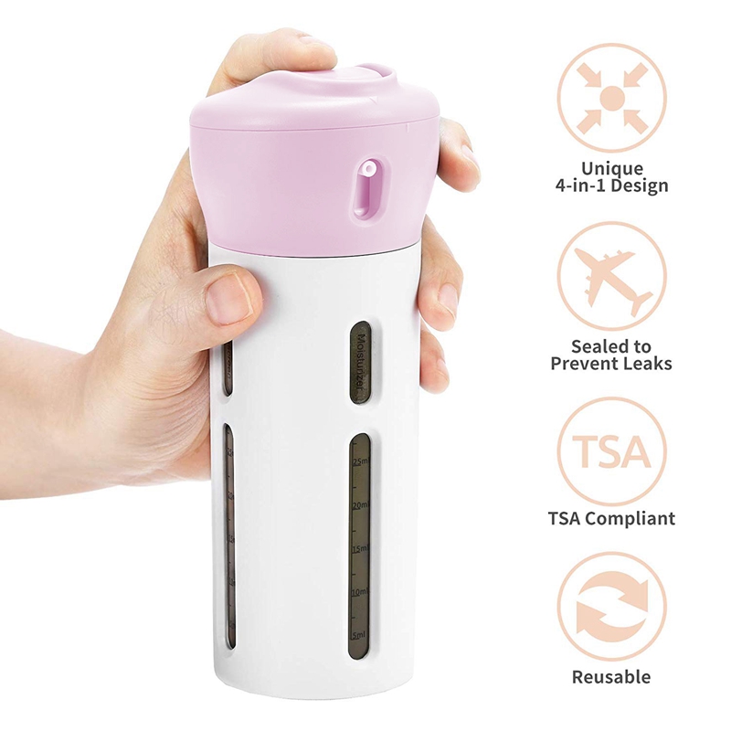Travel Bottles Set 4-In-1 Organized Leak Proof Toiletries Refillable Liquid/Lotion/Cream Container Kit Spray Bottle Makeup Tools
Travel Bottles Set 4-In-1 Organized Leak Proof Toiletries Refillable Liquid/Lotion/Cream Container Kit Spray Bottle Makeup Tools
