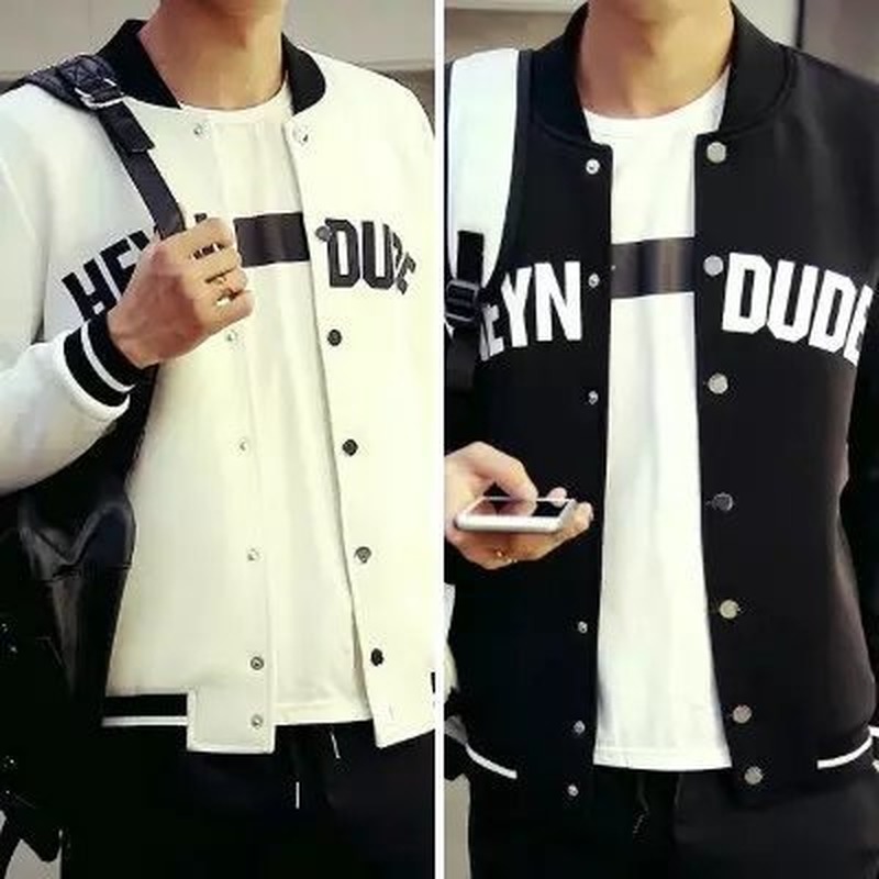 Spring Autumn Men's Thin Jacket New Style Casual Coat Men'S Wear Baseball Uniform Men Students Teenager, Black
Spring Autumn Men's Thin Jacket New Style Casual Coat Men'S Wear Baseball Uniform Men Students Teenager, Black