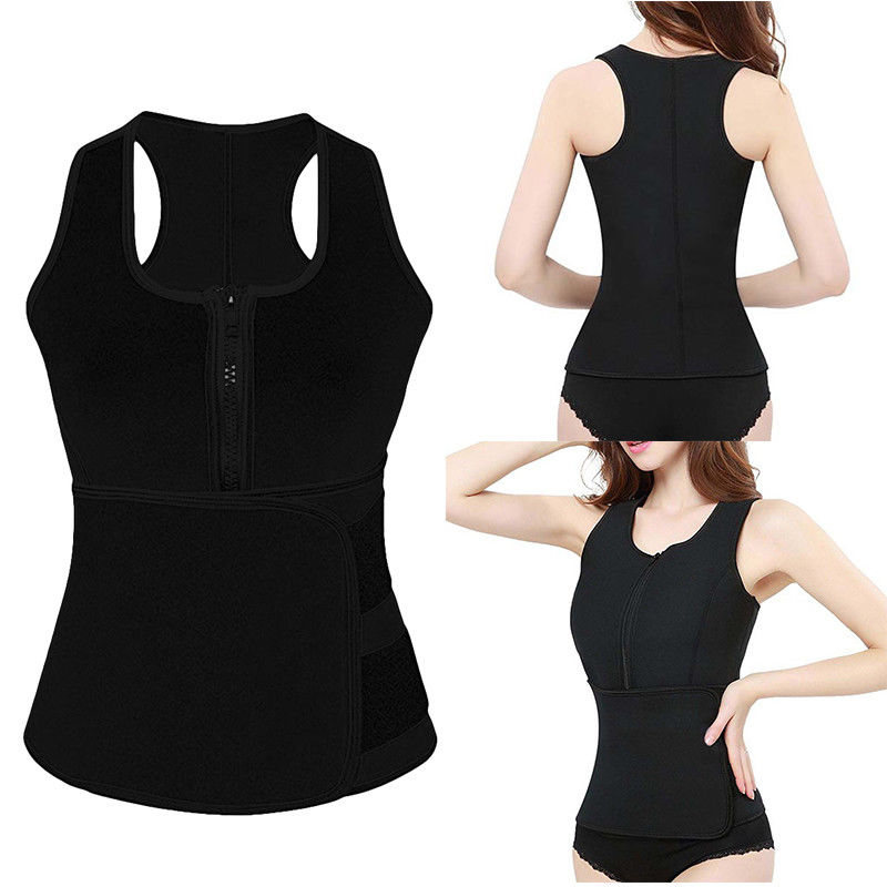 Women Waist Trainer Vest Waist Trainer Sauna Vest Suit Tank Top Body Shaper with Adjustable Trimmer Belt for Women Gym Sports, Blue
Women Waist Trainer Vest Waist Trainer Sauna Vest Suit Tank Top Body Shaper with Adjustable Trimmer Belt for Women Gym Sports, Blue
