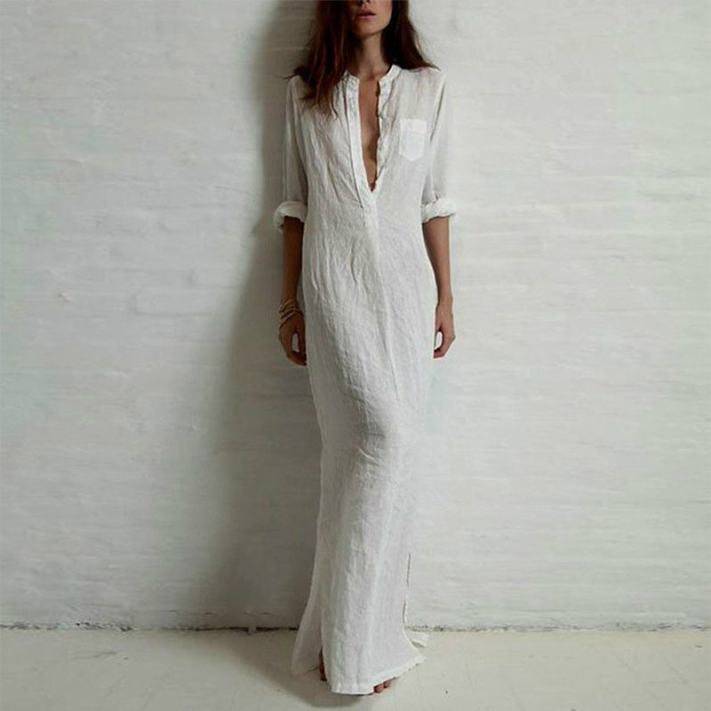 5XL Plus Size Maxi Dress Vestidos 2020 Fashion Summer Autumn Women Casual Dress Long Sleeve Deep V Neck Slit Boho Long Dresses, As picture
5XL Plus Size Maxi Dress Vestidos 2020 Fashion Summer Autumn Women Casual Dress Long Sleeve Deep V Neck Slit Boho Long Dresses, As picture