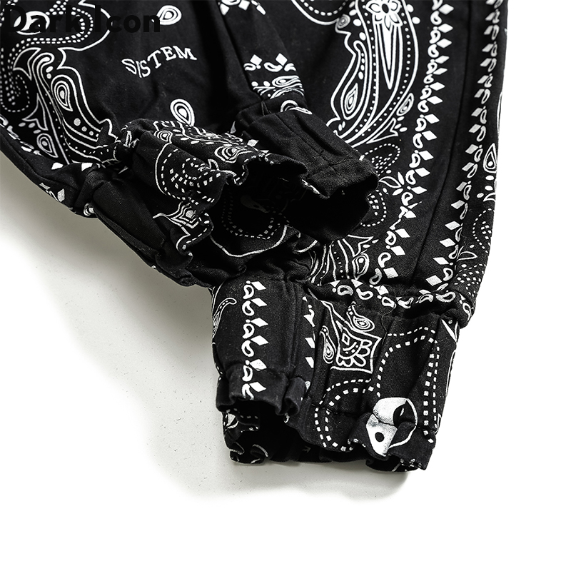 Dark Icon Bandana Jogging Pants Men Women Elastic Waist Side Pockets Men's Pants Trousers CX200729