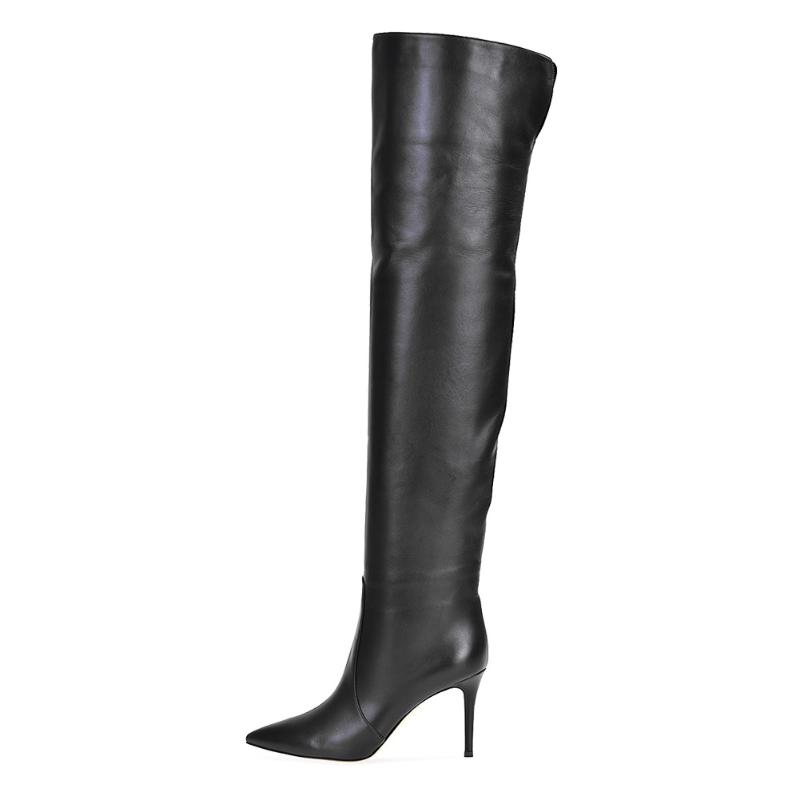 Lucky2020 Pointed Women's Black Sleeve Over-knee Large Size High Heel One Pedal Boots Chengdu
Lucky2020 Pointed Women's Black Sleeve Over-knee Large Size High Heel One Pedal Boots Chengdu