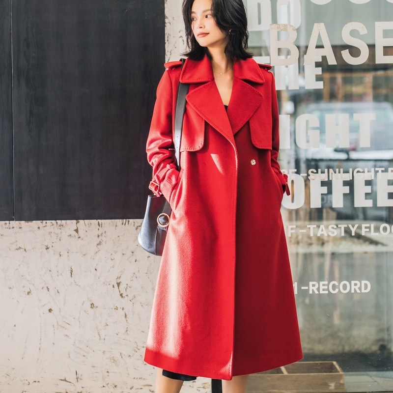 winter Autumn and 100% wool coat water ripples wild long was thin woolen temperament jacket women, Black
winter Autumn and 100% wool coat water ripples wild long was thin woolen temperament jacket women, Black