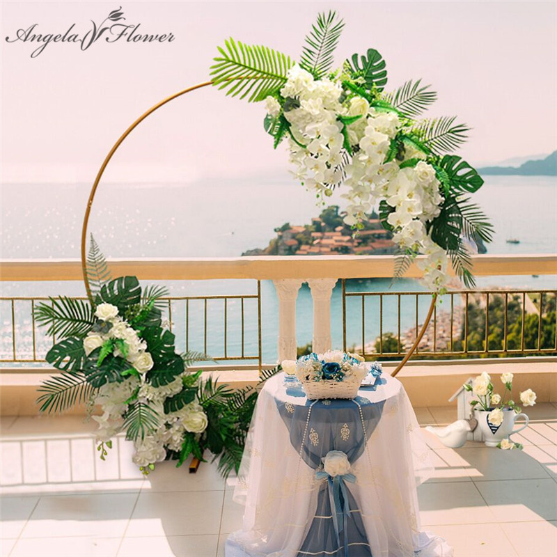 Homemade creative wedding arch with decor flower row DIY orchid turtle leaf rose peonies table flower garland arrangement, Red b
Homemade creative wedding arch with decor flower row DIY orchid turtle leaf rose peonies table flower garland arrangement, Red b