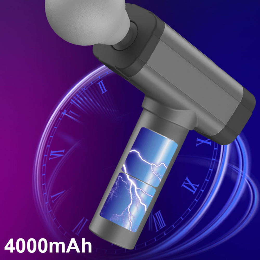 Mini Portable Massage Gun Muscle Massager Head Back Neck Leg Body Sports Relaxation Soothing Touch Screen Mini Pistola De Masaje Portatil