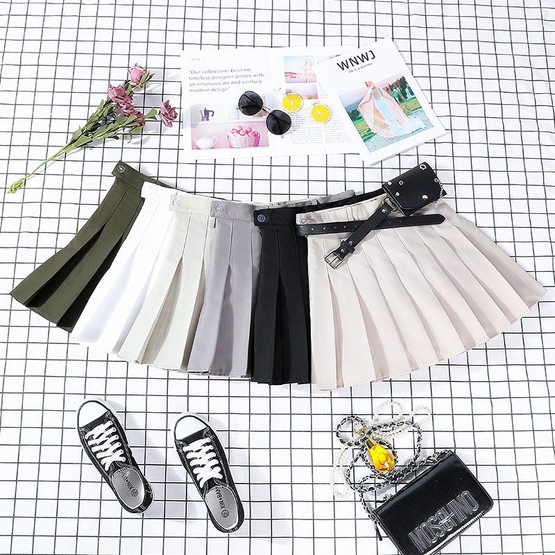 Blackday New Hip-hop Womens Harajuku Pleated Skirt Gothic Black High Waist Mini Skirts Cute Girls Punk A Line Short Skirt With Belt, Army green
Blackday New Hip-hop Womens Harajuku Pleated Skirt Gothic Black High Waist Mini Skirts Cute Girls Punk A Line Short Skirt With Belt, Army green