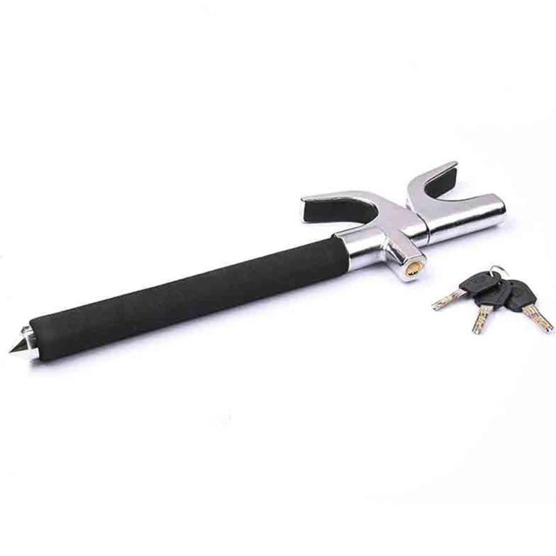 Car U-Shaped Steering Wheel Lock Car Anti-Theft Lock Adjustable Safety For