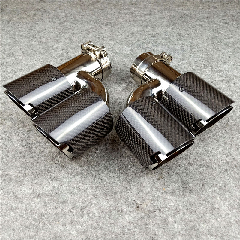 2PCS: Inlet 51 54 57 60 63mm Universal H Style Car Carbon Exhaust Muffler Pipe Double Nose End Tip
2PCS: Inlet 51 54 57 60 63mm Universal H Style Car Carbon Exhaust Muffler Pipe Double Nose End Tip