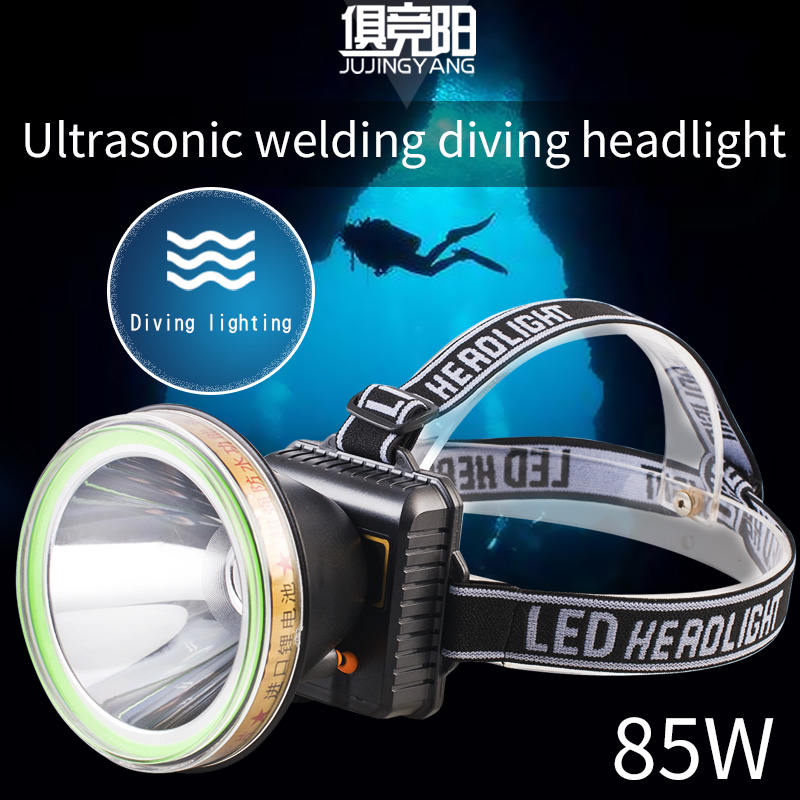 IP68 waterproof headlamp high power 85W LED diving headlight use 18650 battery for diving, night maintenance, riding etc
IP68 waterproof headlamp high power 85W LED diving headlight use 18650 battery for diving, night maintenance, riding etc
