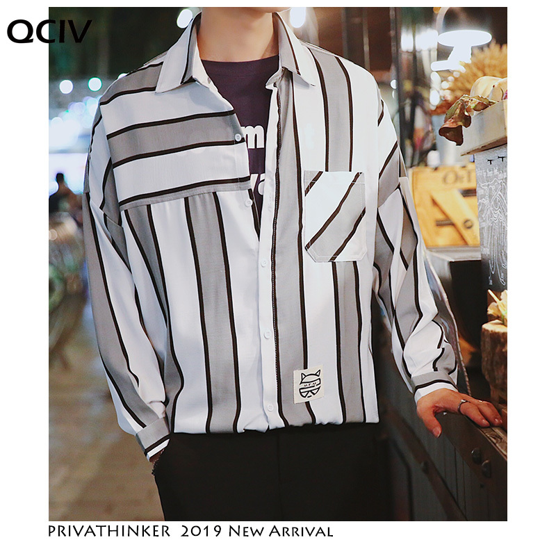 Men Striped Shirts Long Sleeve Mens Harajuku Streetwear Patchwork Casual Shirt Male Korean Fashion Vintage Tee, Blue(asian size)
Men Striped Shirts Long Sleeve Mens Harajuku Streetwear Patchwork Casual Shirt Male Korean Fashion Vintage Tee, Blue(asian size)