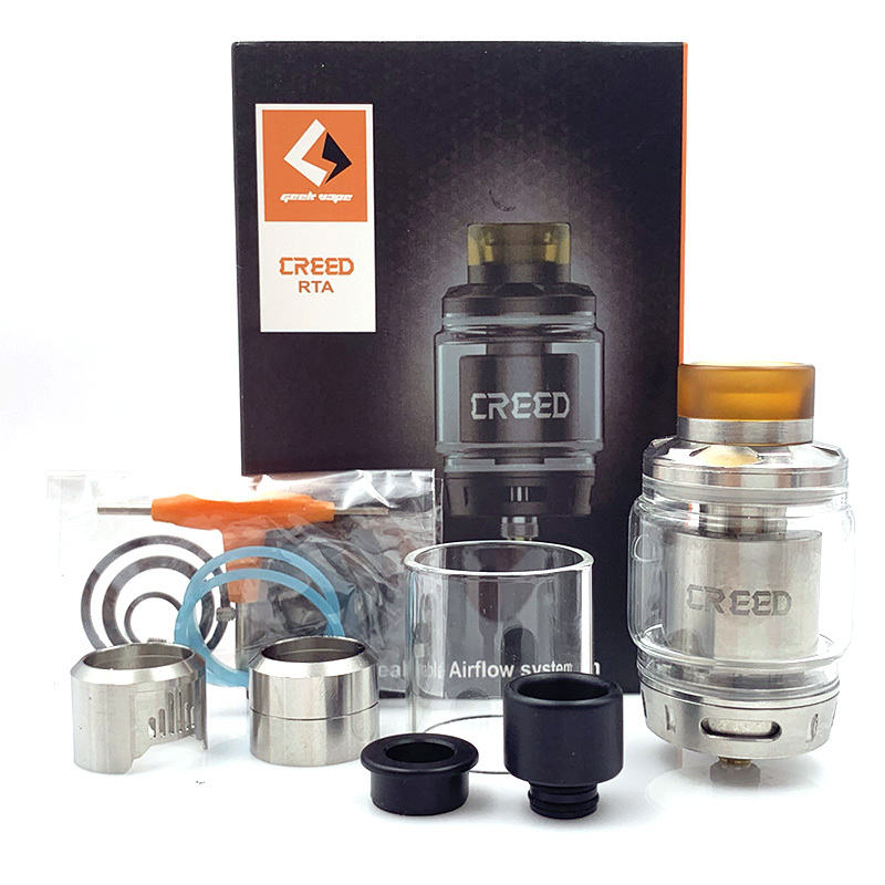 Zeus Creed RTA 25mm Diameter 6.5ml big Capacity Interchangeable Airflow System E Cigarette RDA DIY Vape Tank Atomizer
Zeus Creed RTA 25mm Diameter 6.5ml big Capacity Interchangeable Airflow System E Cigarette RDA DIY Vape Tank Atomizer