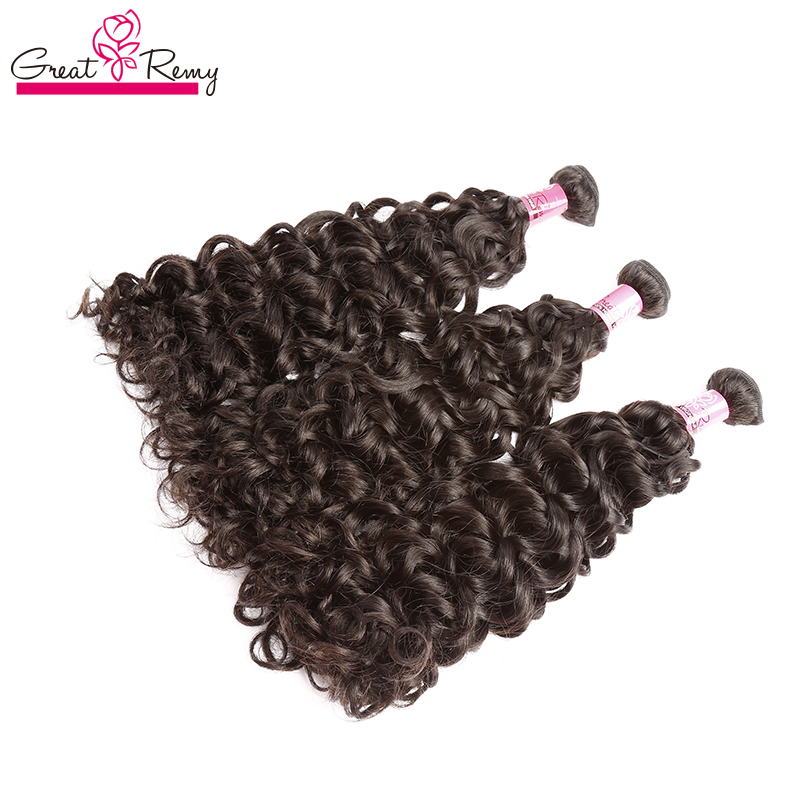 greatremy 3pcs lot brazilian indian malaysian unprocessed human hair weft water wave bleachable hair extension virign hair bundles, Natural color
greatremy 3pcs lot brazilian indian malaysian unprocessed human hair weft water wave bleachable hair extension virign hair bundles, Natural color