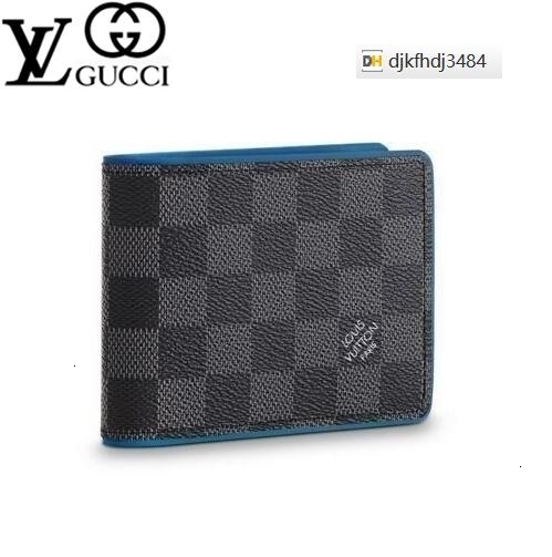 IF34 MULTIPLE WALLET N64434 Men Belt Bags EXOTIC LEATHER BAGS ICONIC BAGS CLUTCHES Portfolio WALLETS PURSE, Red;black