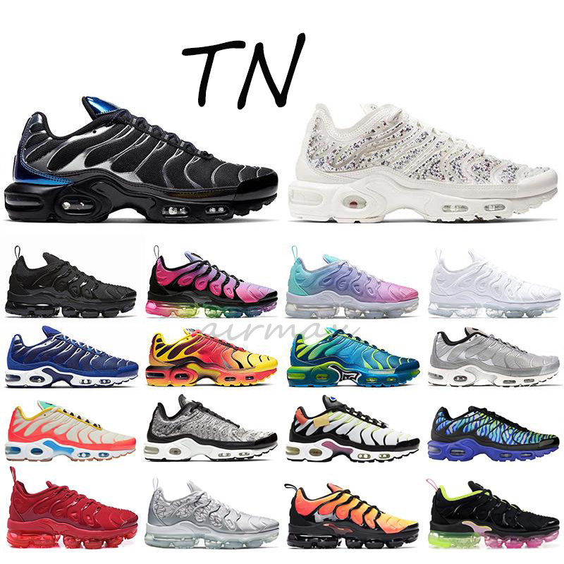 2020 Tn Plus SE running shoes Tropical Tides triple black white Shark Hyper Blue Spray Paint Scream Green men trainer sports sneakers
2020 Tn Plus SE running shoes Tropical Tides triple black white Shark Hyper Blue Spray Paint Scream Green men trainer sports sneakers