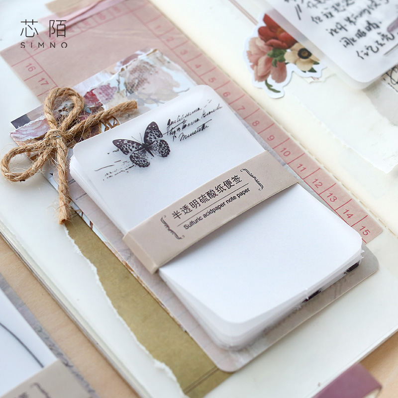 Translucent Parchment Paper Memo Pad Black And White Series of Students Tearable Message Note
Translucent Parchment Paper Memo Pad Black And White Series of Students Tearable Message Note