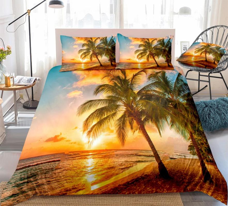 3D Beach Duvet Cover Set Beautiful Sunset over the Sea Bedding Palm Trees Quilt Cover Queen 3pcs Bed Set Ocean Teens Dropship, 01
3D Beach Duvet Cover Set Beautiful Sunset over the Sea Bedding Palm Trees Quilt Cover Queen 3pcs Bed Set Ocean Teens Dropship, 01