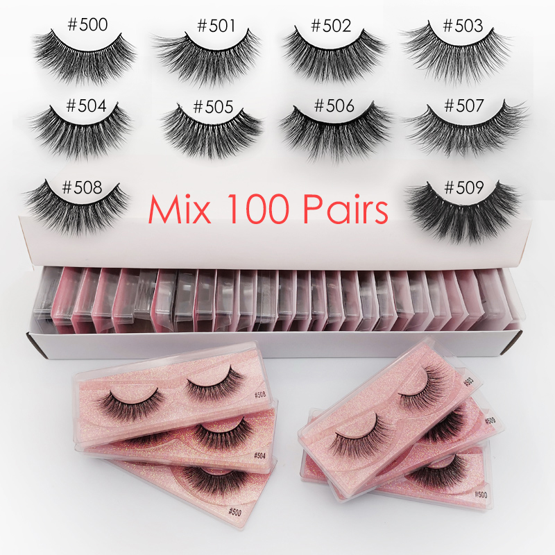 Eyelash wholesale 20/30/40/50/100 pcs faux 3d mink lashes natural false eye lashes makeup wispy mink eyelashes in bulk cilios
Eyelash wholesale 20/30/40/50/100 pcs faux 3d mink lashes natural false eye lashes makeup wispy mink eyelashes in bulk cilios