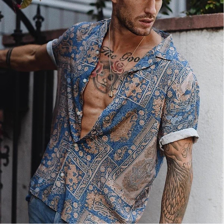 Mens Shirts Fashion Casual Summer Hawaii Casual Beach Short Sleeve Printing Shirt Short Sleeve Shirts S-XXL, Blue
Mens Shirts Fashion Casual Summer Hawaii Casual Beach Short Sleeve Printing Shirt Short Sleeve Shirts S-XXL, Blue