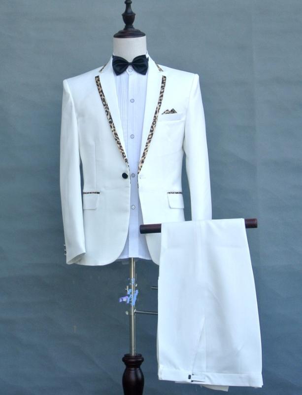 2020 Men' Casual Slim-Fit Leopard Splicing Suit Host Performance Suit Groom Wedding Dress Two Pieces
2020 Men' Casual Slim-Fit Leopard Splicing Suit Host Performance Suit Groom Wedding Dress Two Pieces