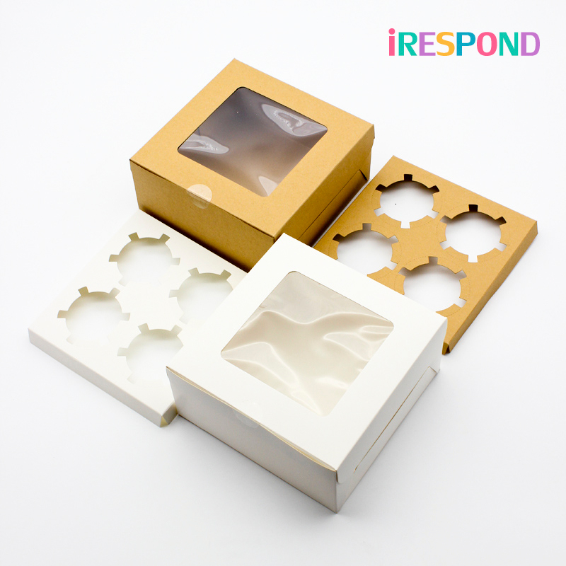 6PCS Brown Kraft Paper Box With Window Candy Muffin Cake Boxes Wedding Gift Craft Box Packagin White Paper 4 Cup Cake Holder
6PCS Brown Kraft Paper Box With Window Candy Muffin Cake Boxes Wedding Gift Craft Box Packagin White Paper 4 Cup Cake Holder