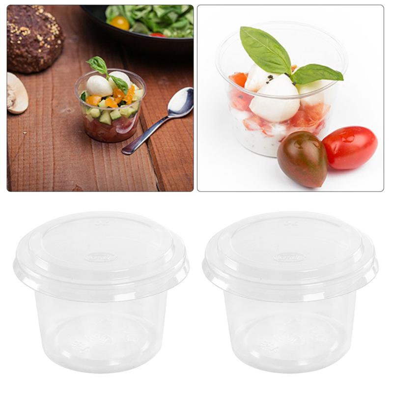 100pcs 120ml Disposable Portion Cups Condiment Cup with Cover for Sauce Yogurt Jelly Pudding
100pcs 120ml Disposable Portion Cups Condiment Cup with Cover for Sauce Yogurt Jelly Pudding