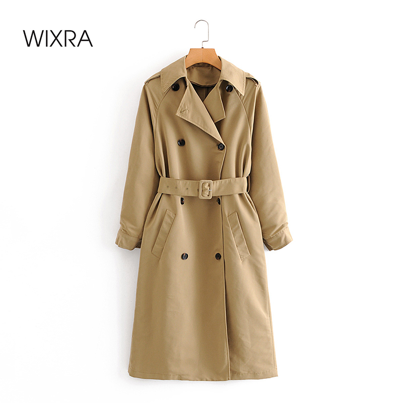 Wixra Womens Trench Jackets Casual Double Breasted Waterproof Sashes Long Coat Chic Female Windbreaker Outerwear, Khaki
Wixra Womens Trench Jackets Casual Double Breasted Waterproof Sashes Long Coat Chic Female Windbreaker Outerwear, Khaki