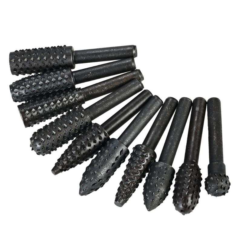 New 10pcs Rotary Files Rasp Set Woodworking Engraving Grinding dremal drill Bits 6mm Shank Carbon Steel Milling Cutter power Too
New 10pcs Rotary Files Rasp Set Woodworking Engraving Grinding dremal drill Bits 6mm Shank Carbon Steel Milling Cutter power Too